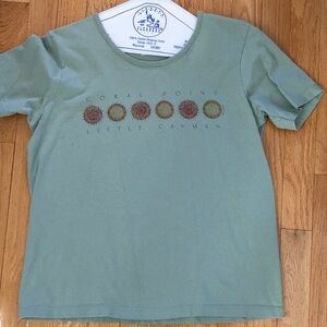 Coral Point Little Cayman Green T-Shirt
